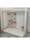 Monkey Bar With Climbing Wall Panel Multi Grips | Basic Model | White - 7