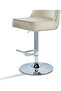 Adjustable Swivel Bar Stool with Padded Seat - Taupe - 7