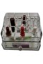 Clear Acrylic Cosmetic Organiser, Multi-Compartment Storage Display Case with Drawer - 5