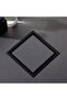 DEOKXZ 6 Inch Black Square Shower Floor Drain, with Removable Grille Cover Tile Insert Hidden Form, - 7