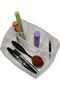 Premium Clear Acrylic Cosmetic Organizer - 4 Compartments with Makeup Brush Storage Box - 2