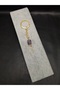 Gold Color Stone S Letter Purple Amethyst Stone Keychain Charm - 3