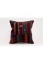 Vintage Throw Pillow Cover Made of Handmade Rug, Wool, 40X40 cm