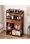 FFD Bamboo Bookshelf – 6-Tier Multi-Purpose Organizer with Drawer | Solid Natural Bamboo Wood - 7