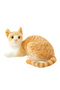 Real Tabby Cat Plush Toy 25cm Sitting Tabby Cat Plush Cat - 2