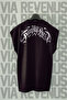 Family First Back Printed Zero Sleeve Crew Neck Sports Tshirt