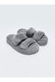 Plush Gray Women's House Slippers Comfortable and Stylish Winter Lightweight Non-Slip