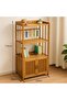 FFD Versatile Bamboo Bookshelf Cabinet – Narrow Vertical Bookcase, Freestanding Storage Shelf - 7