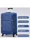 Soft Material (20/24/28 Inch) Luggage - Stylish Backpack Combo Blue - 6