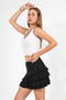Halter Necklace Crop Top with 100% Cotton Embroidery Details - 4