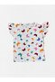 Girls' Cotton White Colorful Butterflies Patterned Short Sleeve Shorts Summer Pajama Set - 5