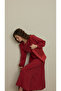Brit Detailed Modal Dress Dark Red - 3