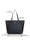Malgana Women's Large Tote Handbag (Black) - 3