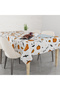 Halloween Patterned Halloween-Themed Linen Effect Worry-Free Tablecloth