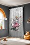 3B Gray Moon Princess Patterned Children's Baby Room Background Curtain (Single Wing Pricing) - 4