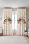 Floral Rainbow Patterned Children's Baby Room Background Curtain (Single Wing Pricing)