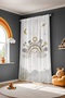 Smiling Rainbow Safari Patterned Children's Baby Room Background Curtain (Single Wing Pricing) - 4