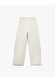 Wide Leg Trousers with Tie Waist and Textured Pockets - 2