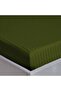 Extra Deep Fitted Elastic Bedsheet Set With Pillow Covers (Olive, Double) - 8