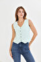 Women's Summerv Neck Brode Button Sleeveless Vest - Stylish and Comfortable Design - 4