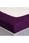 Extra Deep Fitted Elastic Bedsheet Set With Pillow Covers (Purple, Single (90x190+30CM)) - 5