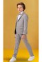 Boys' Tuxedo Suit – 5-Piece Set with Jacket, Trousers, Vest, Bow Tie, and Shirt - 4