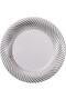 50pcs Silver Disposable Dinnerware Set – 7/9/10" Plates & 4/7" Bowls, Ideal for Guests & Outings - 3