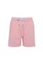 Boy's Pink Seersucker Fabric Striped Swim Shorts with Pockets Quick Dry Water Repellent Mid Length 25Sm113St