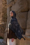 Sunrise Dream Pattern Shawl - Black - 4