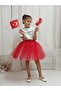There Is a Model Red / White Fluffy Tutu Skirt April 23 October 29 Show Skirt - 5