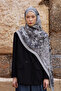 Sunrise Spring Pattern Shawl - Gray - 3