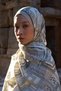 Sunrise Geometric Pattern Shawl - Green
