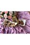 Dream Gold Rectangular Serving Plate with 2 Compartments - 3