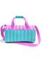 Turquoise Pink Striped Sports Bag 27521 - 5