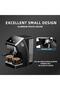 Semi-Automatic Espresso Machine with Milk Frother, Steam Wand, Removable Tray & Water Tank, Black - 6