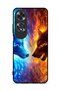 غطاء حماية Oppo A60 بتصميم ذئب الماء والنار