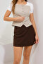Women's Shorts Skirt Brown - 2