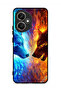 غطاء حماية لهاتف Honor 400 بتصميم ذئب الماء والنار