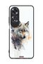 غطاء حماية Oppo A60 بتصميم فن الذئب التجريدي
