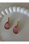 Damla Model Pink Gold Vip Clip Earrings - 3