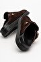 Elnad Women's Genuine Leather Slippers Brown Suede - 6