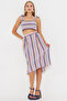 Women's Dark Navy Blue Bustier Skirt Double Set Arm-25Y001092 - 3
