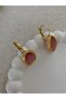 Damla Model Pink Gold Vip Clip Earrings - 5