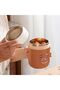 Bear Vacuum Insulated Food Jar- Leak-Proof Portable Food Bowl, Stainless Steel with Foldable - 4