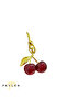 Large Bright Red Cherry Keychain & Bag Accessory - 3