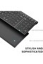 BK10 Bluetooth Keyboard - Universal Wireless & Rechargeable Ultra-Slim with Number Pad, Ergo - 6