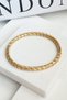 Women's Steel Bracelet Serrated Cube Spiral Model Handcuff Bracelet - 2