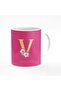 Designer Printed Coffee Mug 11oz Ceramic Personalised Gift Mugs Cup - Custom Monogram Init