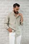 Regular Fit Collar Buttoned Summer Modal Fabric Men's Shirt - 5
