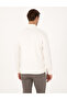 Ecru 3 Thread Regular Fit Zippered Stand Collar Basic Sweatshirt 50314044-Vr019 - 5